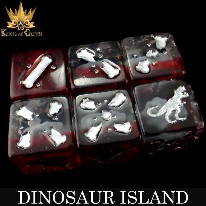 King of Crits Dinosaur Island - 11 Dice Set NE4226