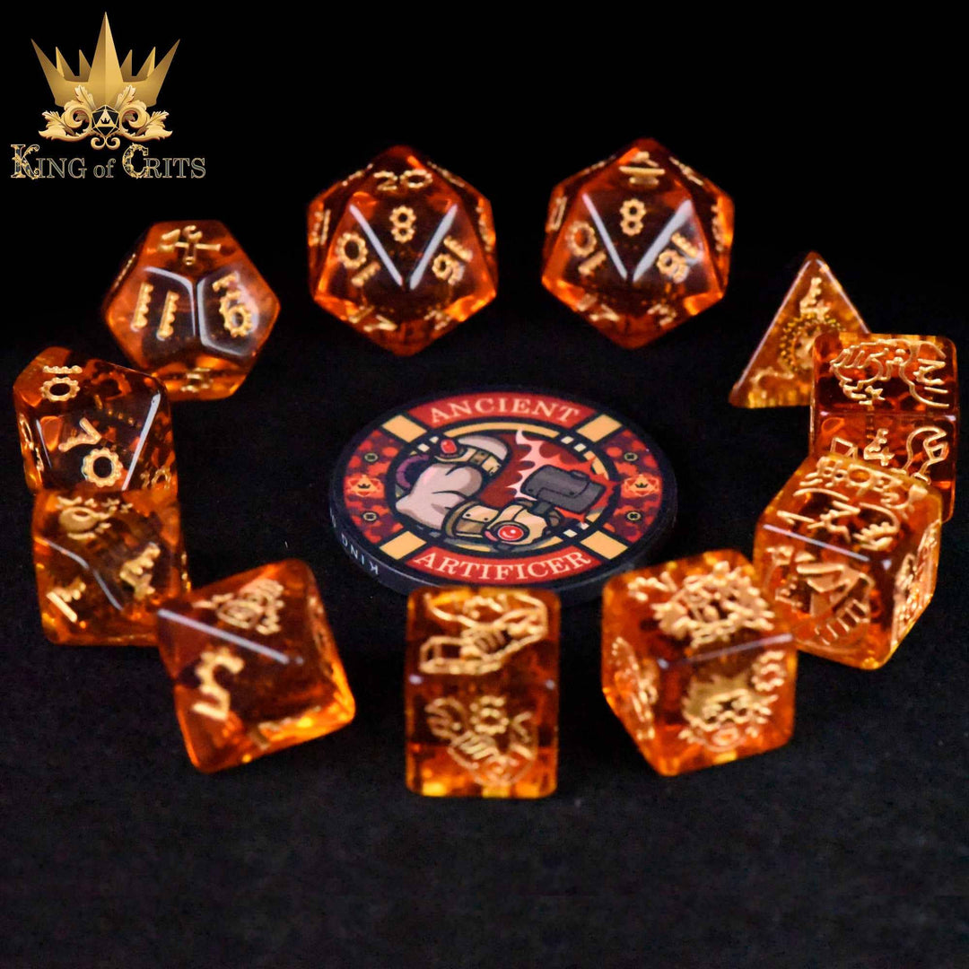 King of Crits Ancient Artificer - 11 Dice Set NE4226