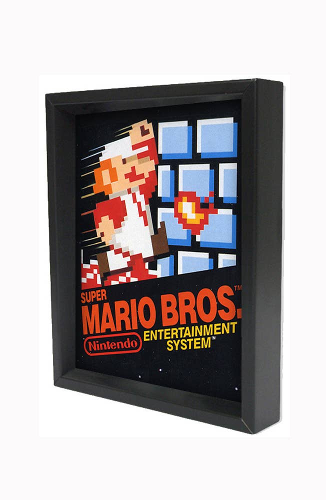 Super Mario Bros 3D Lenticular Shadowbox