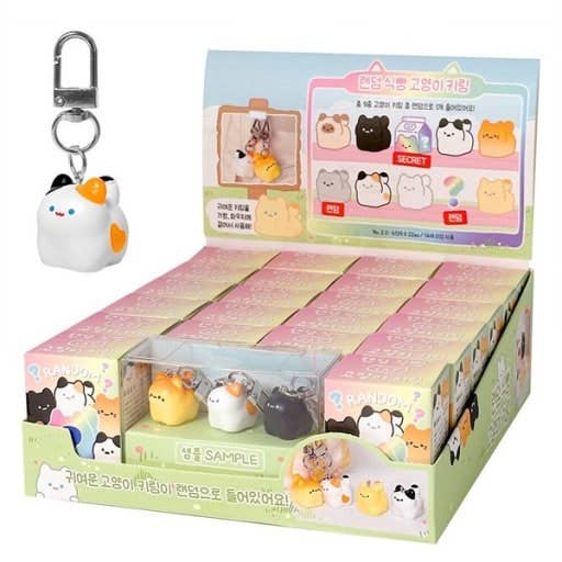 Kawaii Bread Cat Keychain – Mystery Blind Box NE33126