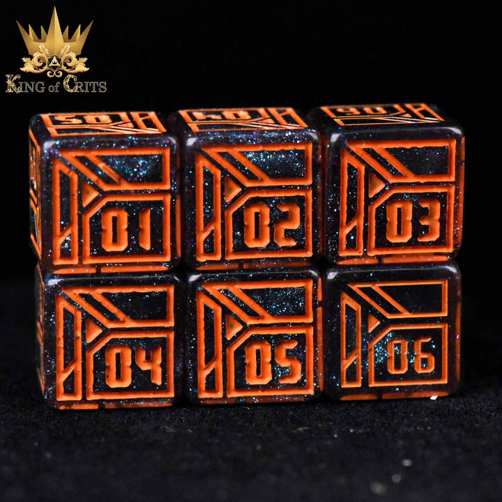 King of Crits Digital Dystopia - 11 Dice Set NE4226
