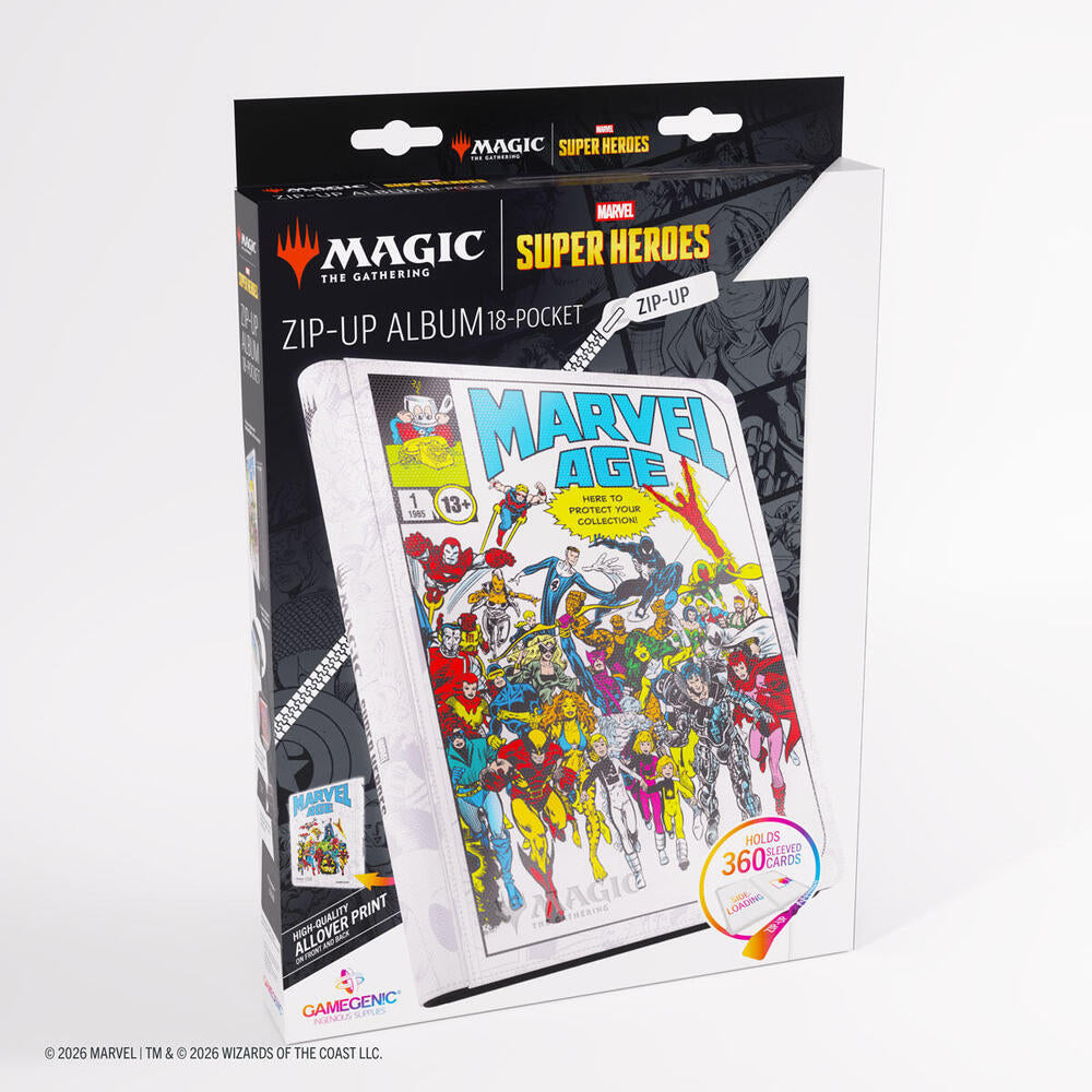 MTG x Marvel Casual Album 18 Pocket Zip Up Marvel Super Heroes Age      NA7926