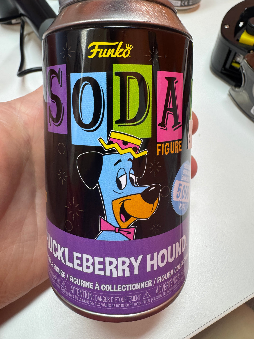 Funko Soda - Blacklight Huckleberry Hound -Opened MD31326