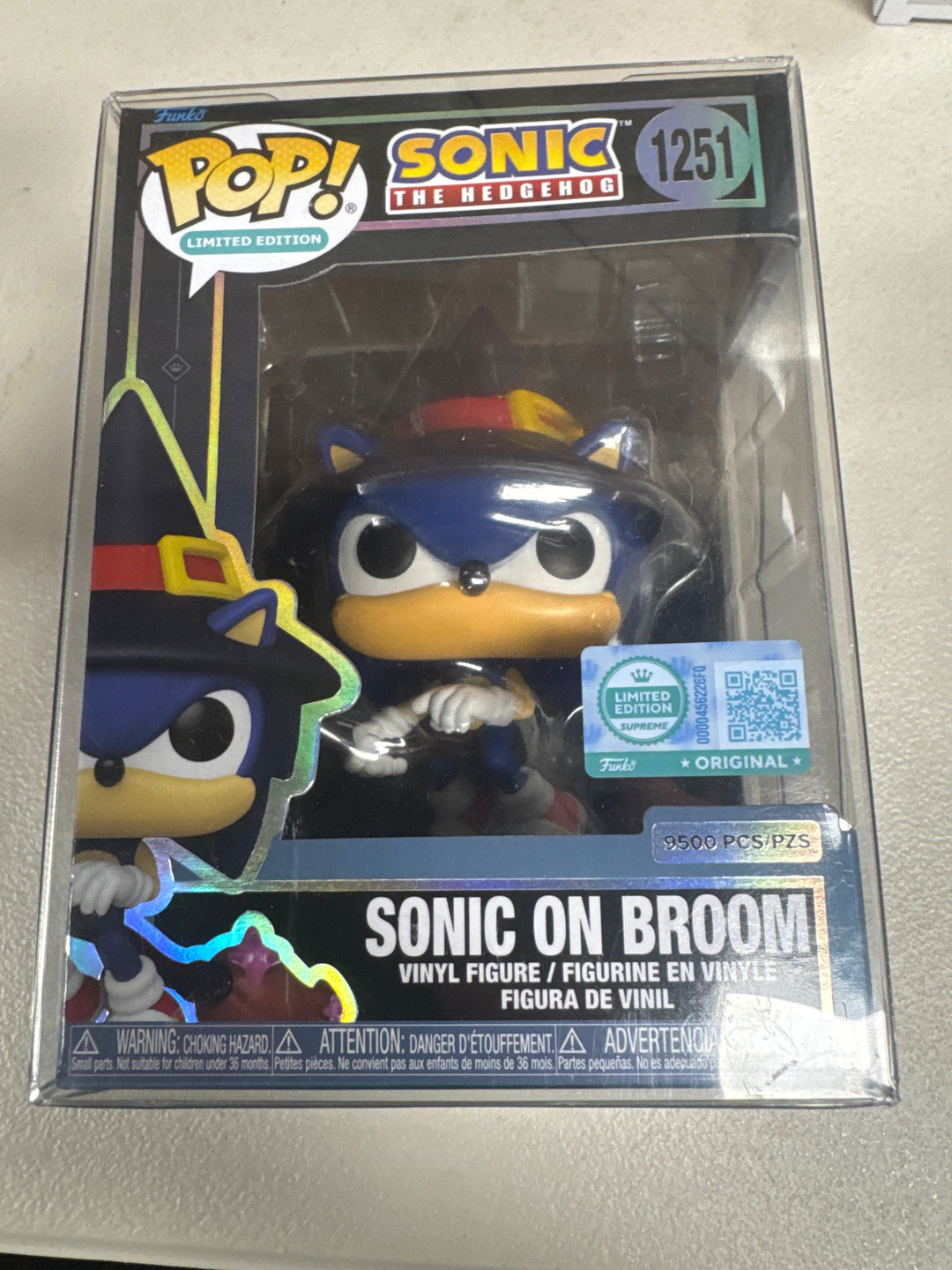 Funko Pop! Sonic On Broom #1251 Sonic the Hedgehog LE Supreme (9500) FP92226