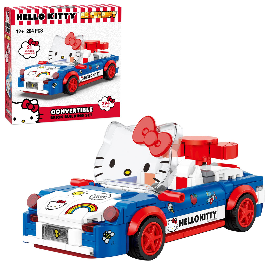 BrickCraft Hello Kitty Convertible Car Brick Building Set - NE52026