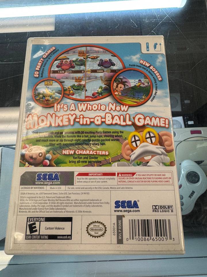 Super Monkey Ball Banana Blitz Case and Manual Only