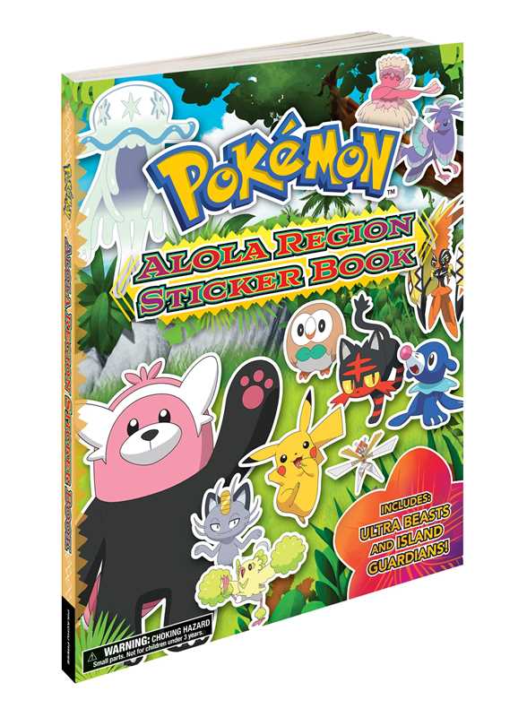 Pokémon Alola Region Sticker Book by The Pokemon Company International NE32526