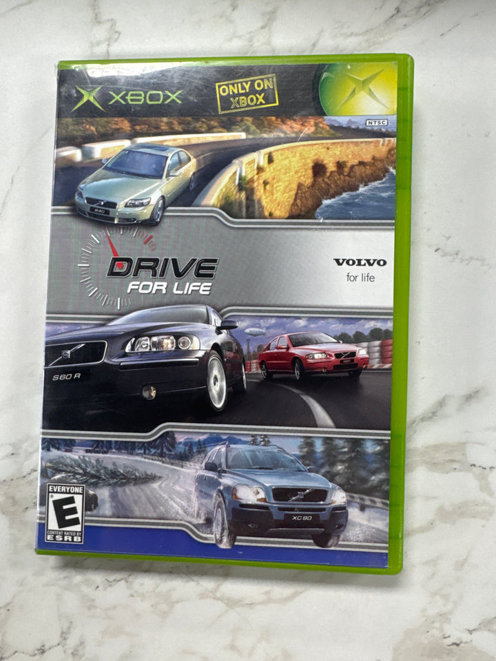 Volvo Drive For Life Original Xbox CASE AND MANUAL Only CO7626