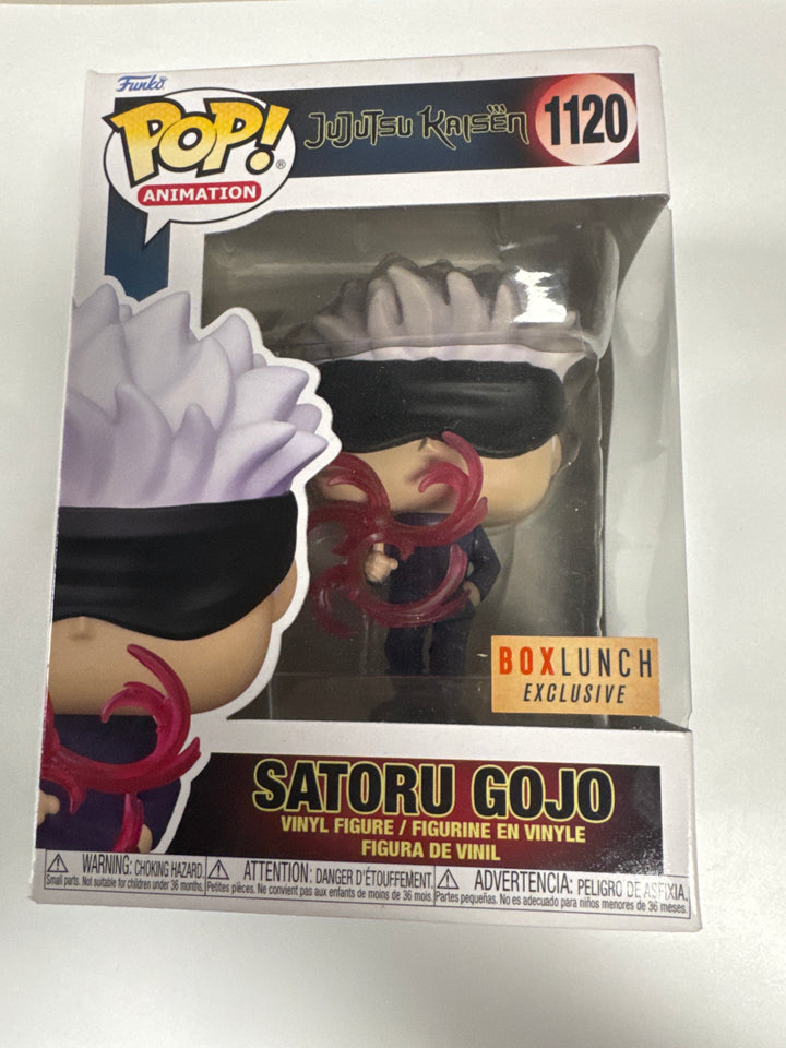 Funko Pop! Satoru Gojo #1120 Box Lunch Jujutsu Kaisen DAMAGED BOX FP81026