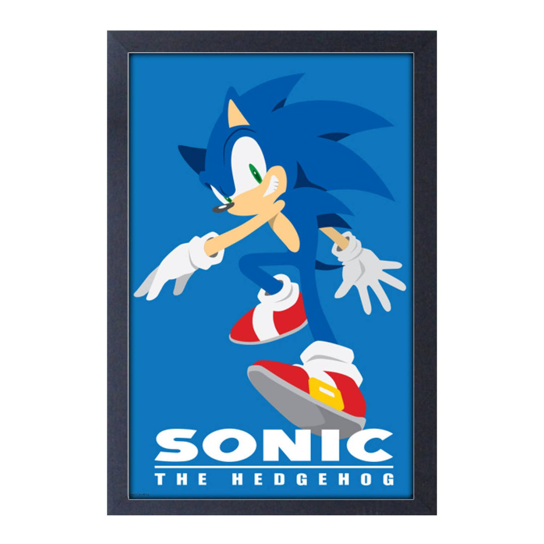 Sonic Modern Sonic Framed Art Print