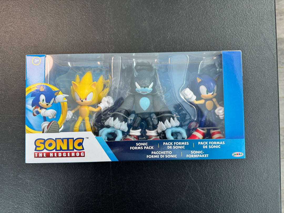 Sonic the Hedgehog Sonic Forms Pack (Super, Werehog, Soap Grind Shoes) Jakks Pacific MD1626