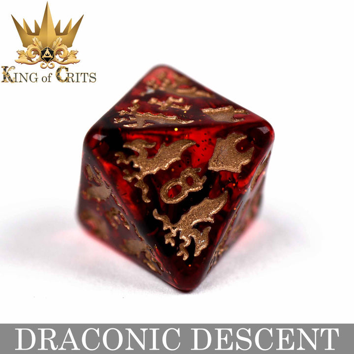 King of Crits Draconic Descent - 11 Dice Set NE4226