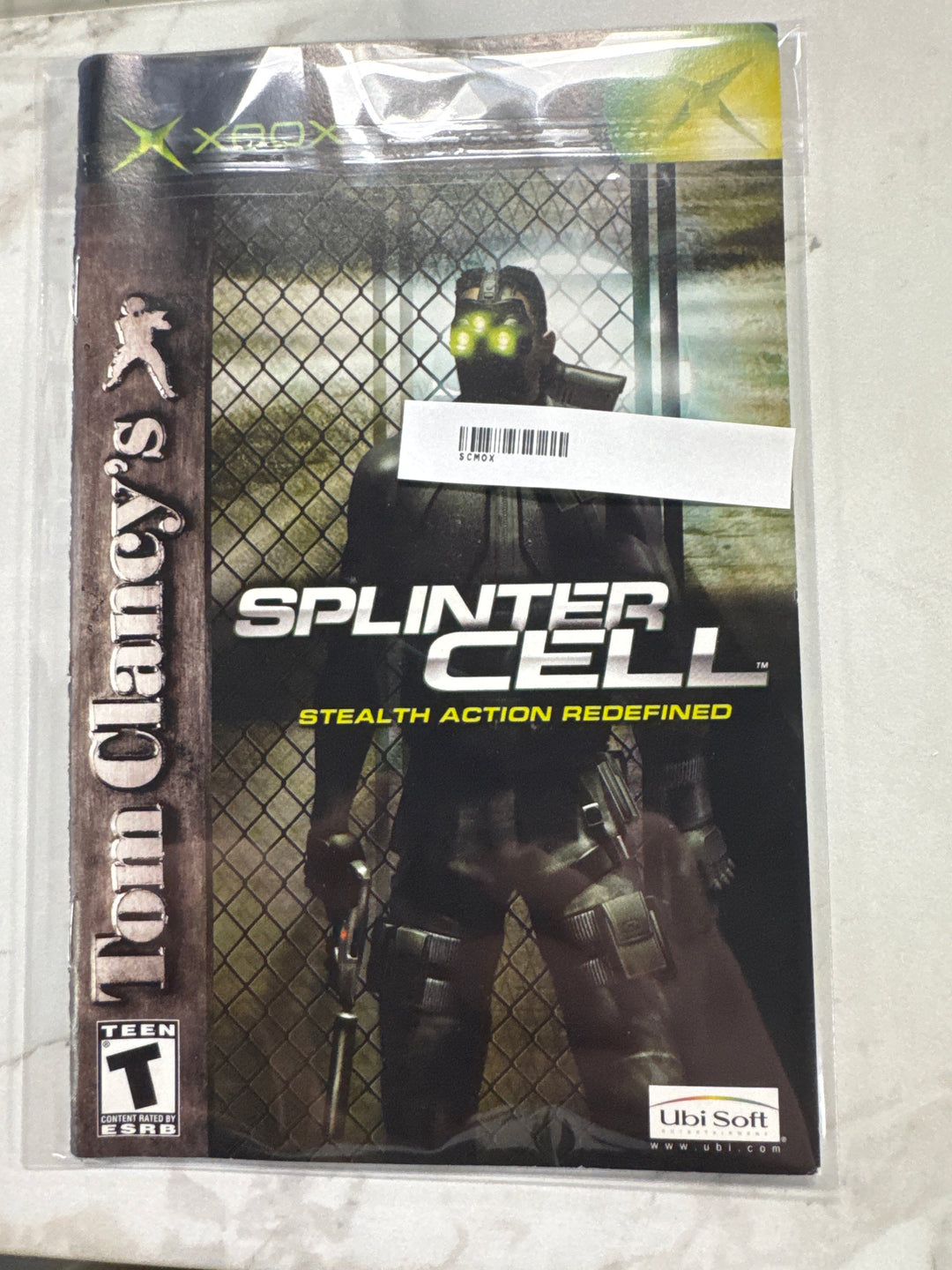 Tom Clancy's Splinter Cell Xbox Manual Only MO6826