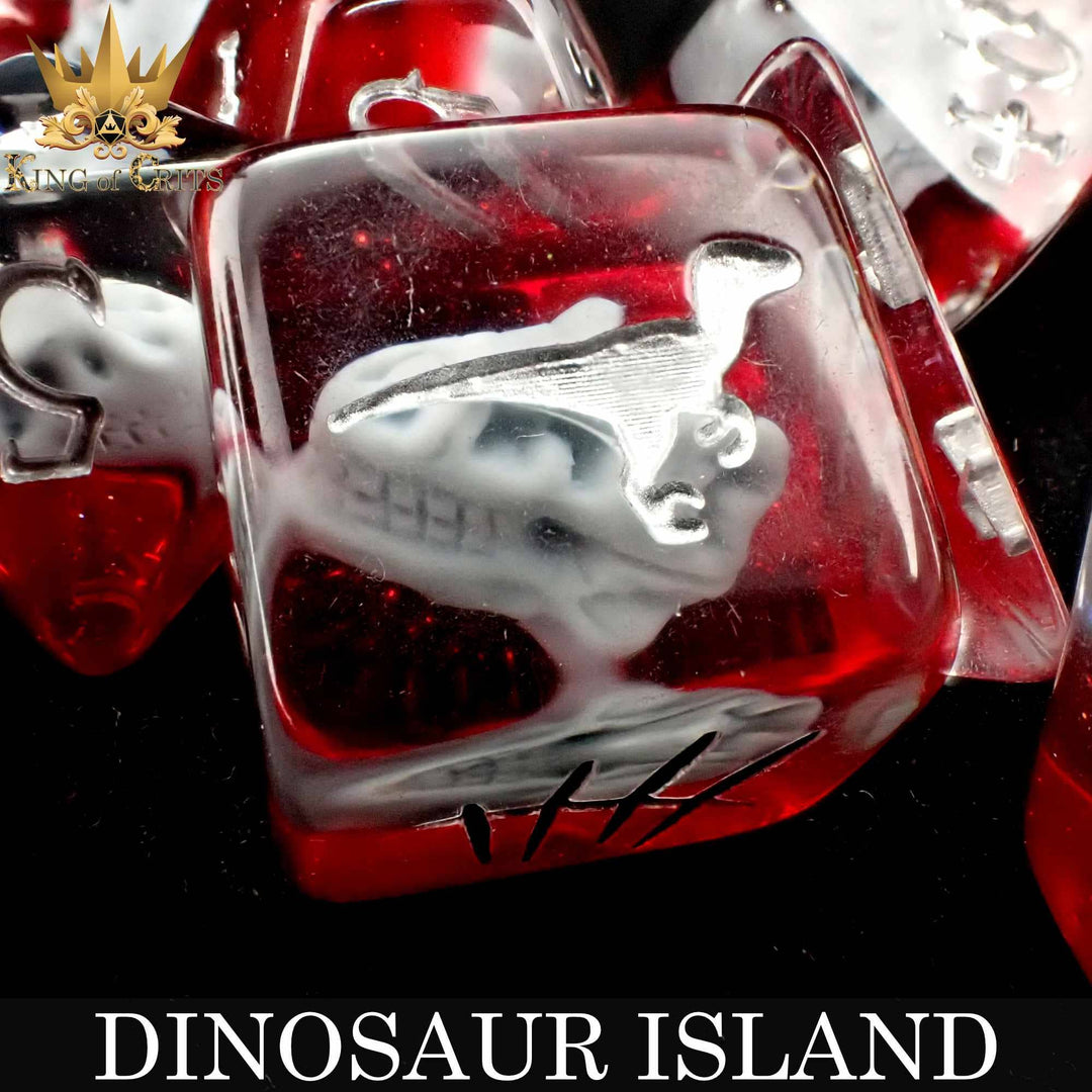 King of Crits Dinosaur Island - 11 Dice Set NE4226