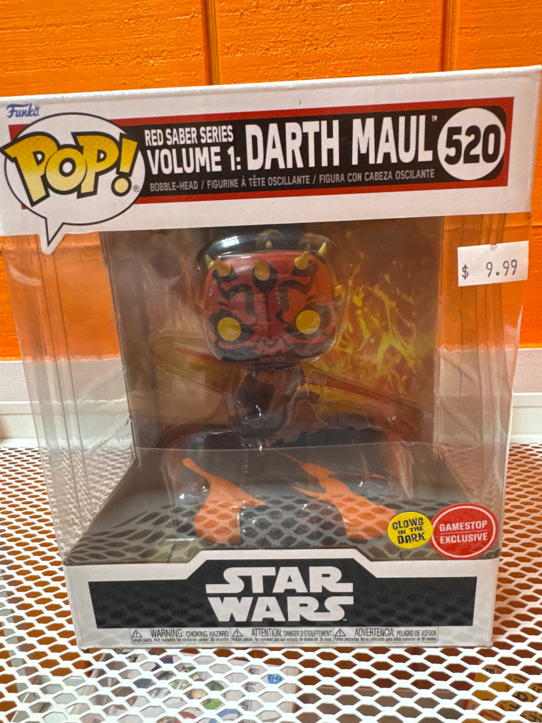 Funko Pop! Red Saber Series Volume 1: Darth Maul #520 (Gamestop, GITD) Star Wars FP41626
