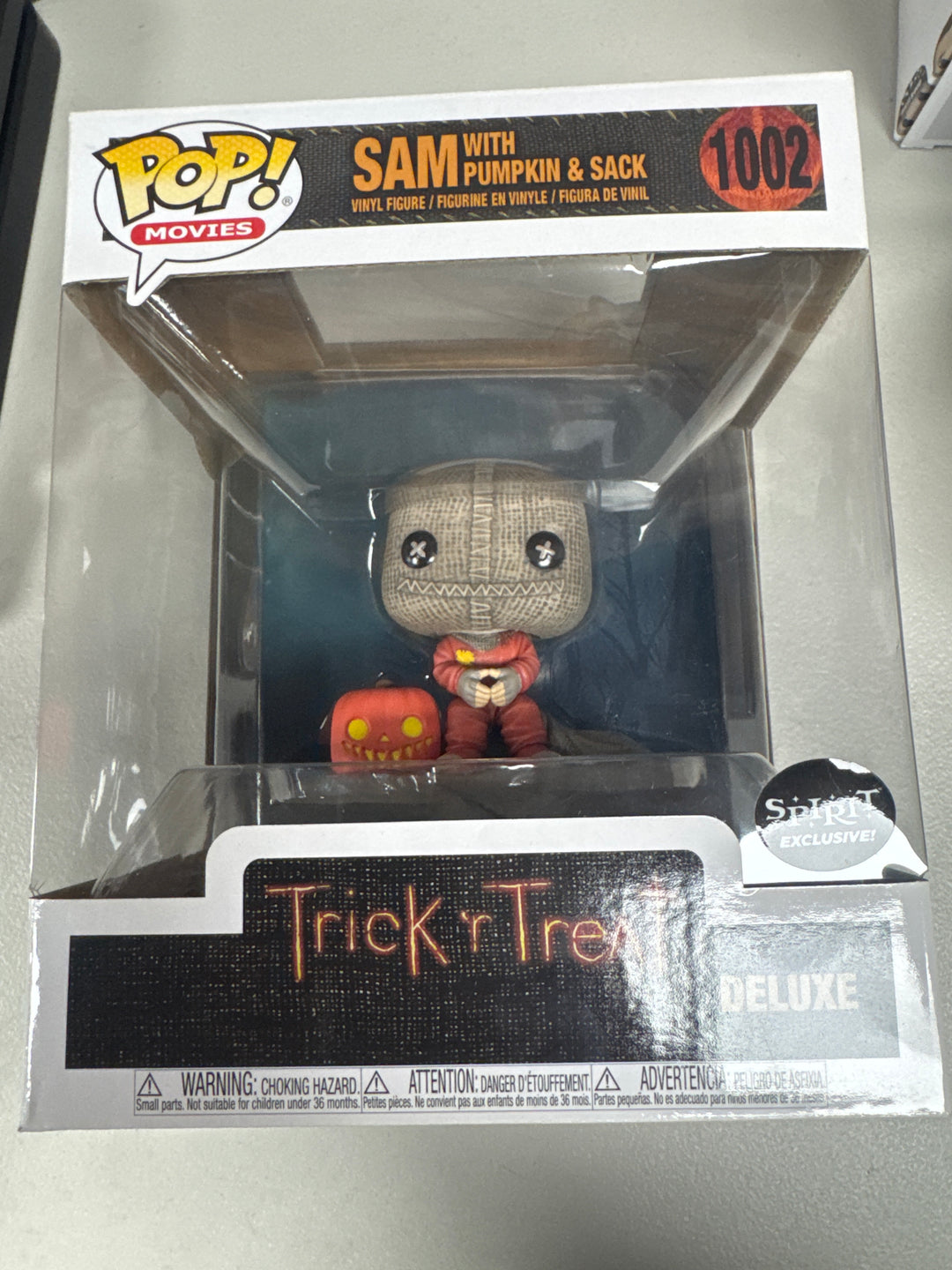 Funko Pop! Sam With Pumpkin and Sack #1002 Spirit Halloween Trick R' Treat FP92926