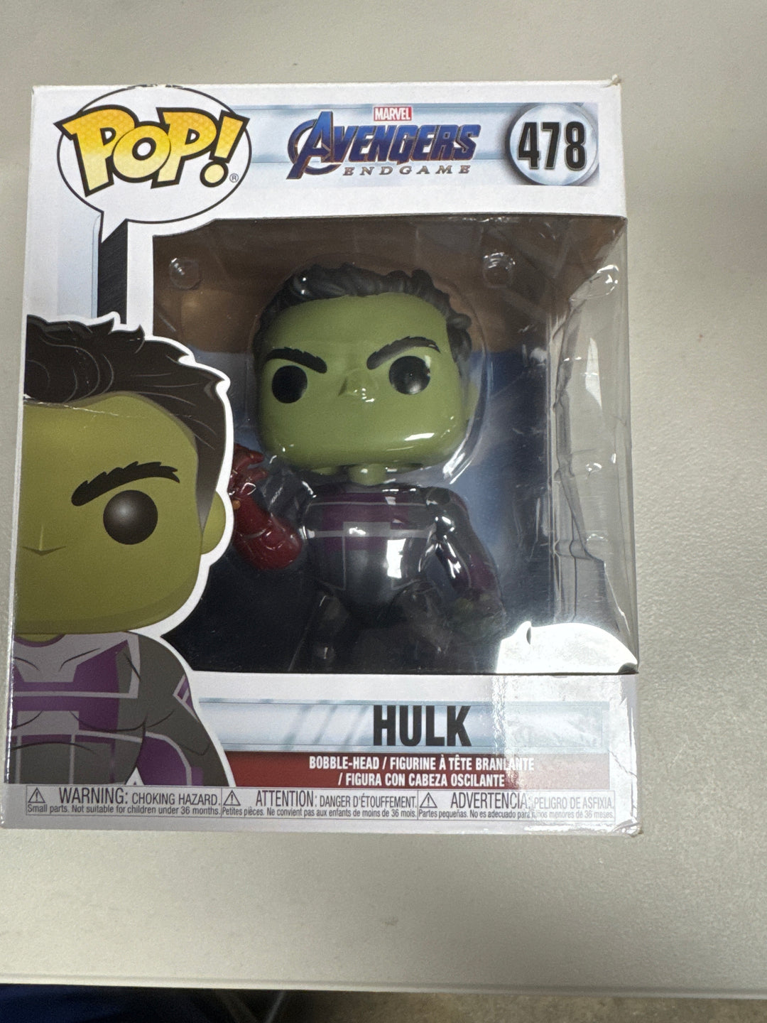 Funko Pop! Hulk (6 Inch) #478 Marvel Avengers Endgame  FP81826