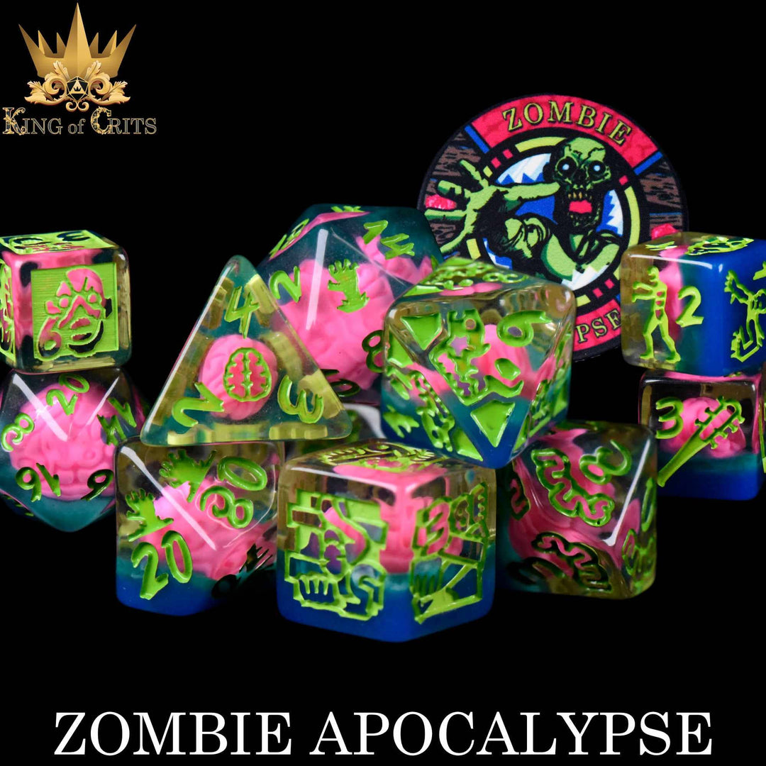 King of Crits Zombie Apocalypse - 11 Dice Set NE4226