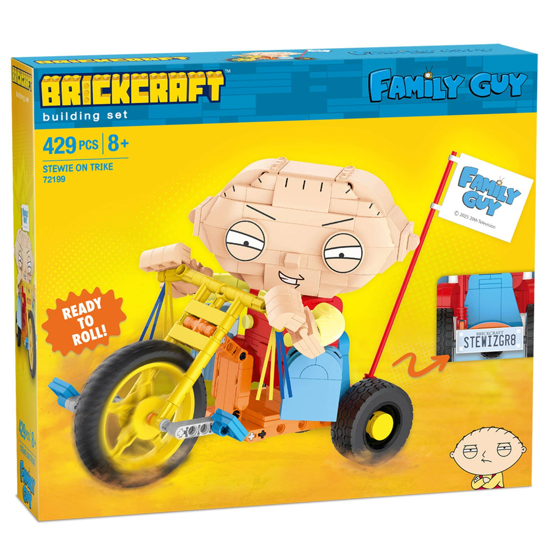 BrickCraft Family Guy Stewie on Trike Brick Building Set - NE52026