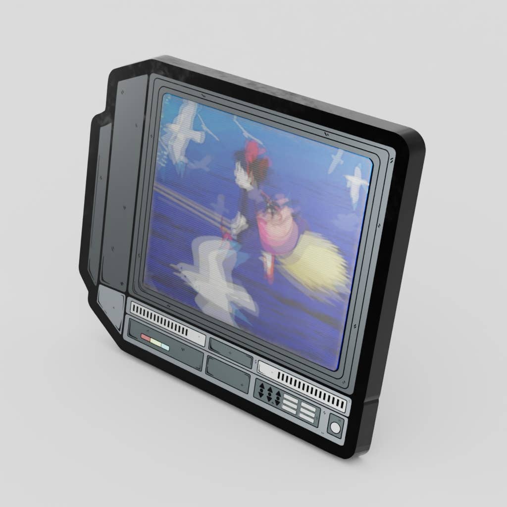 2.5" Lenticular Kiki Delivery Service CRTV Enamel Pin - NE32726