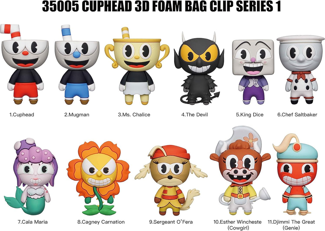 Cuphead - Figural Bag Clip Blind Bag
