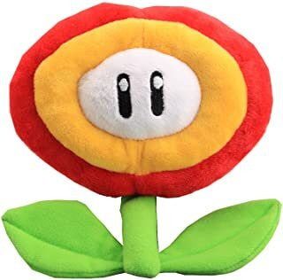 Super Mario Fire Flower 7" Plush
