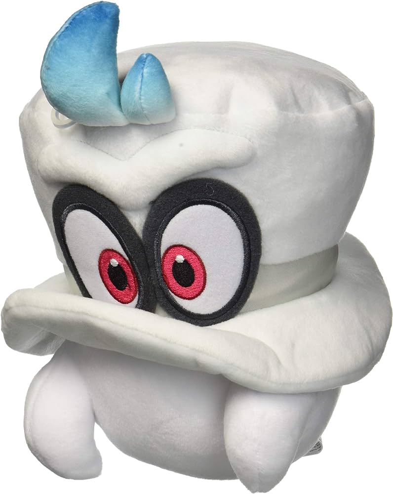 Little Buddy Super Mario Odyssey White Cappy (Normal Form) 7.5" Plush