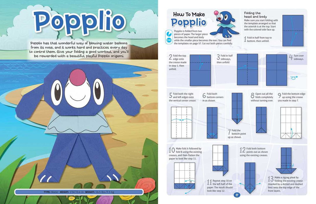 Pokémon Origami: Fold Your Own Alola Region Pokémon by The Pokemon Company NE32536