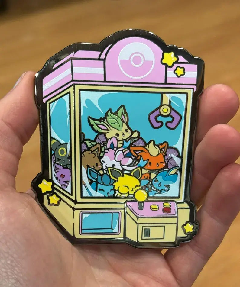 Eeveelutions Claw Machine 3.5" Hard Enamel Pin - NE32726