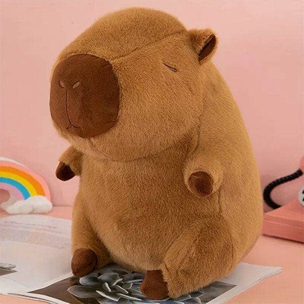 Capybara 9" Kawaii Plush w/ Turtle Backpack Squishy Pillow Toy (1) NE32026