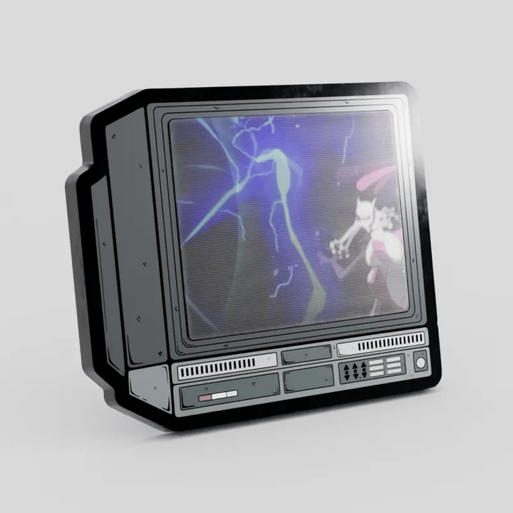 2.5" Lenticular Mewtwo Shadowball CRTV Pin - NE32726