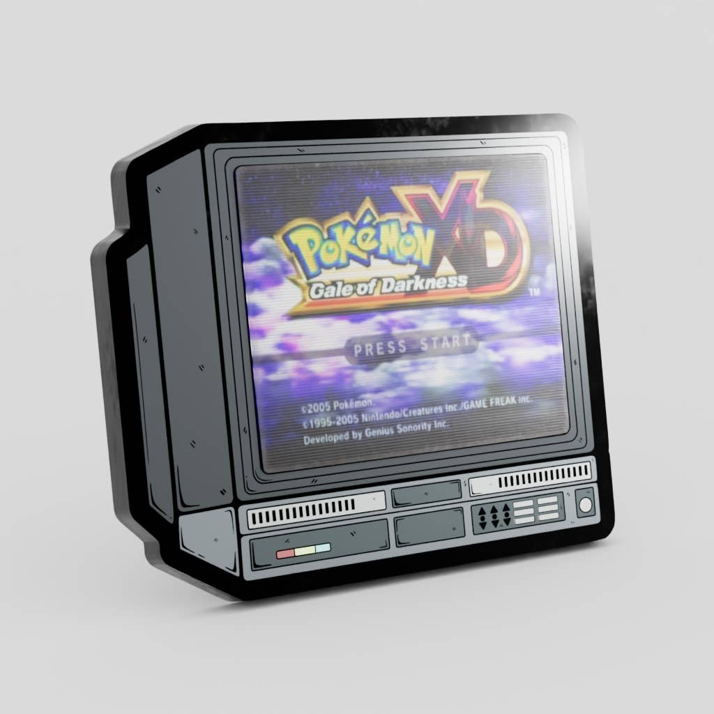 2.5" Lenticular Pokemon Gale Darkness CRTV Enamel Pin - NE32726