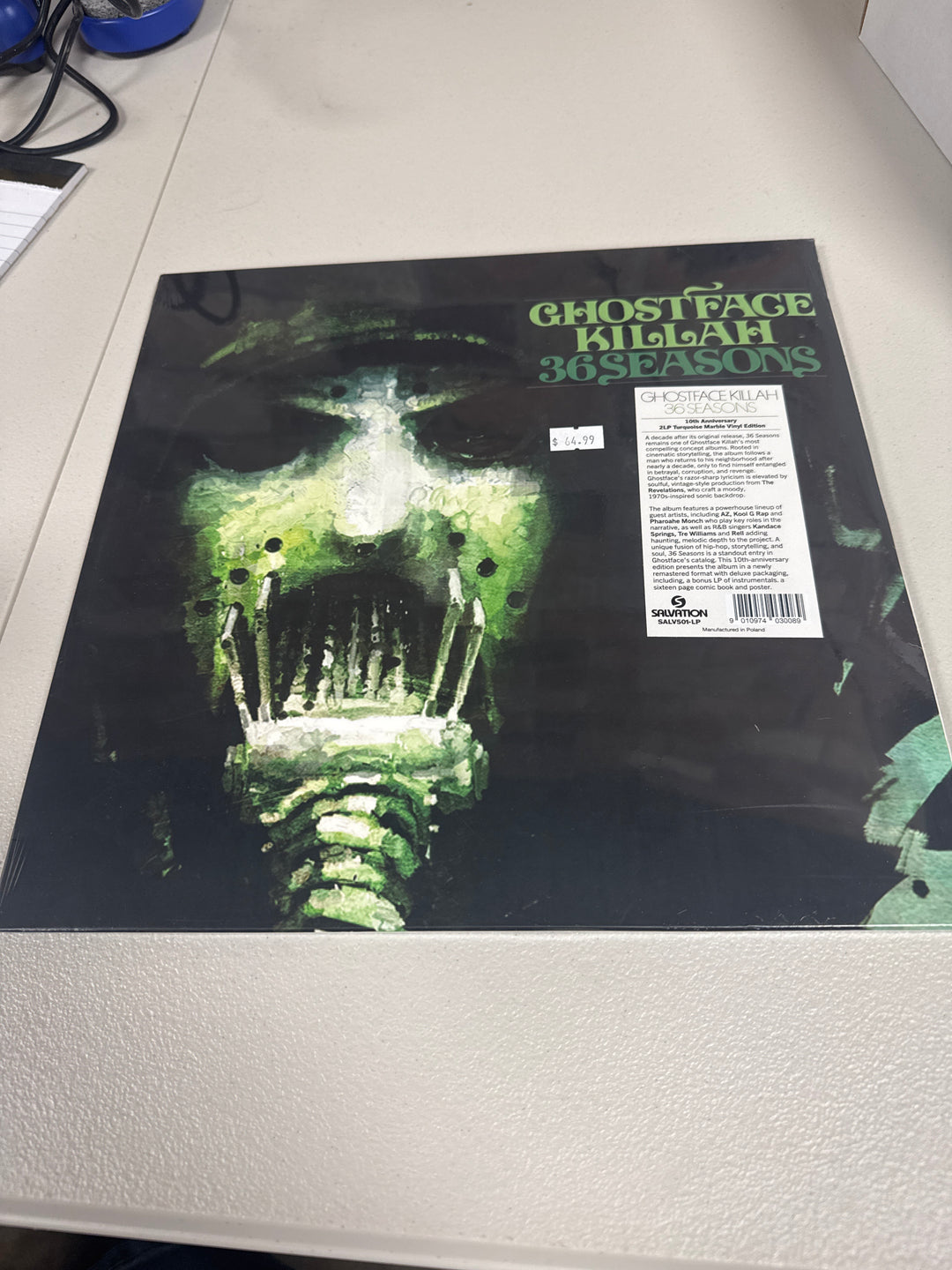 Ghostface Killah - 36 Seasons [2LP] (Turquoise Vinyl, import) NEW Record NVR51826
