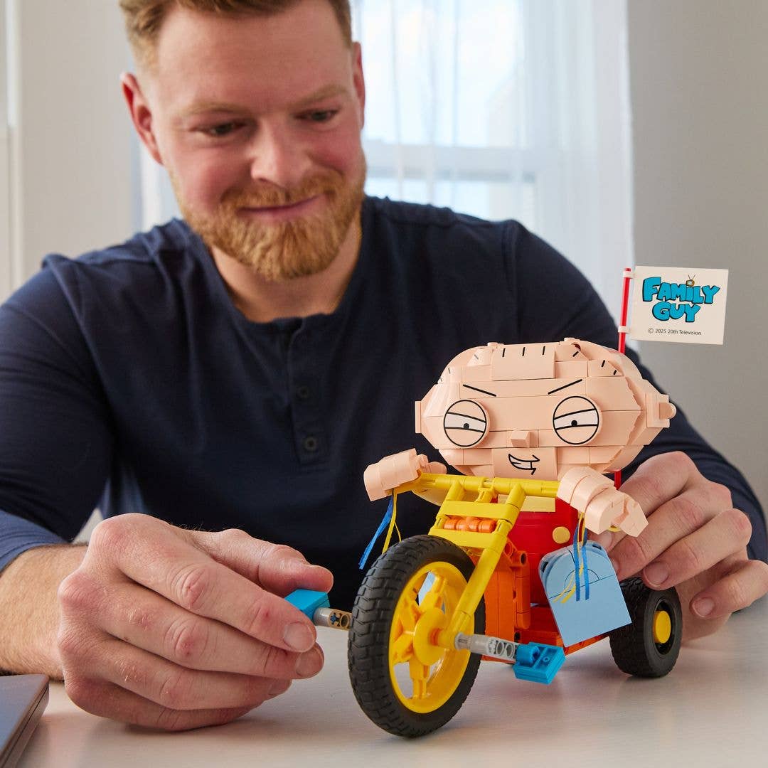 BrickCraft Family Guy Stewie on Trike Brick Building Set - NE52026