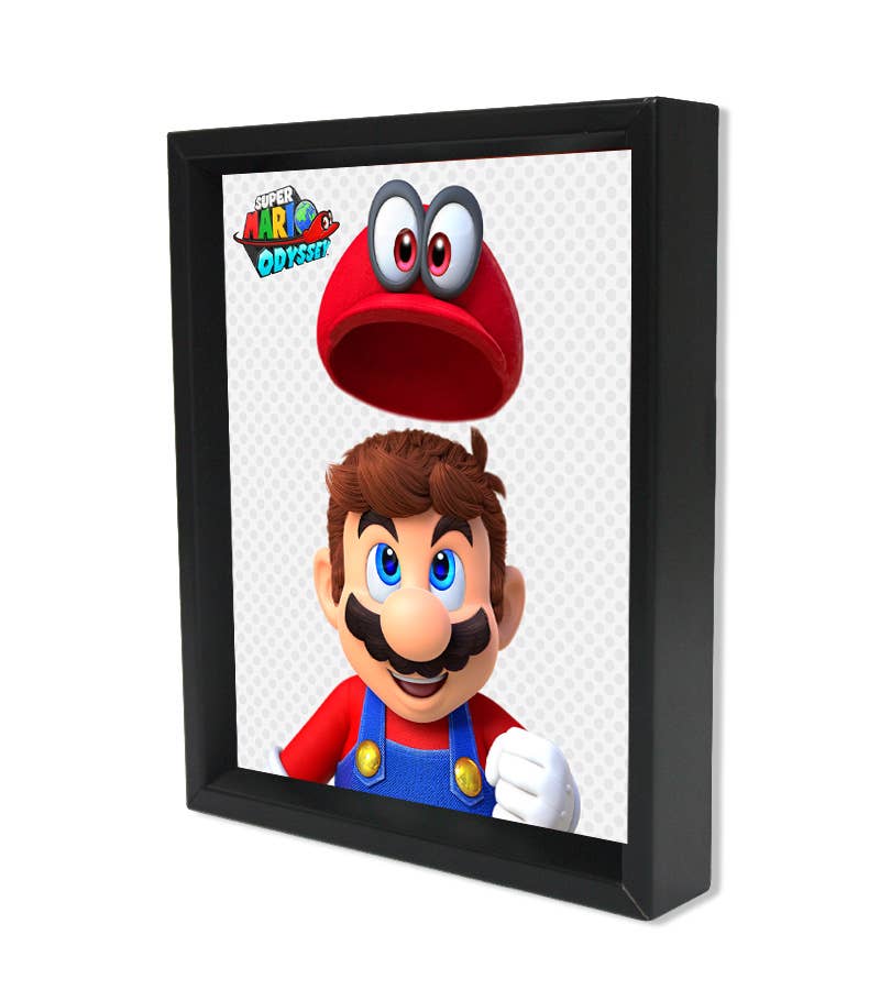 Super Mario Odyssey Flying 3D Lenticular Shadowbox