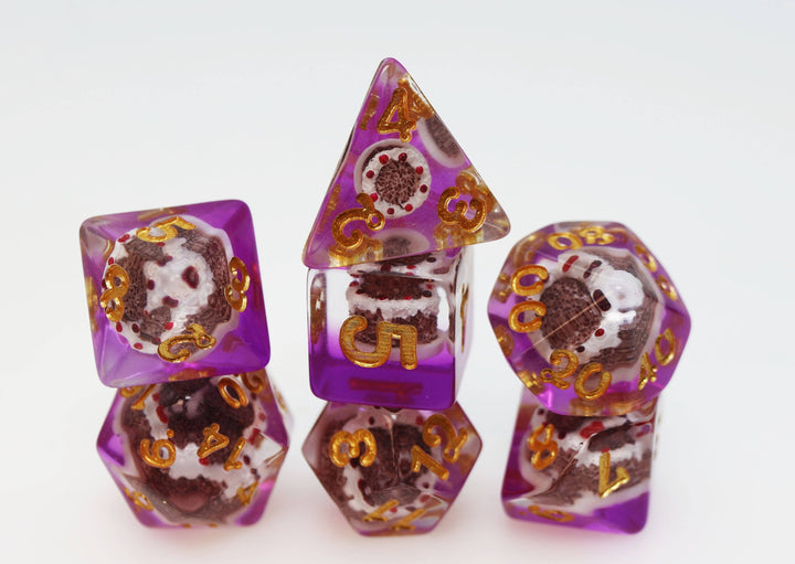 Pastry Pets: Chocolate Cake Piggy - Pin & RPG Dice Set - NE043026