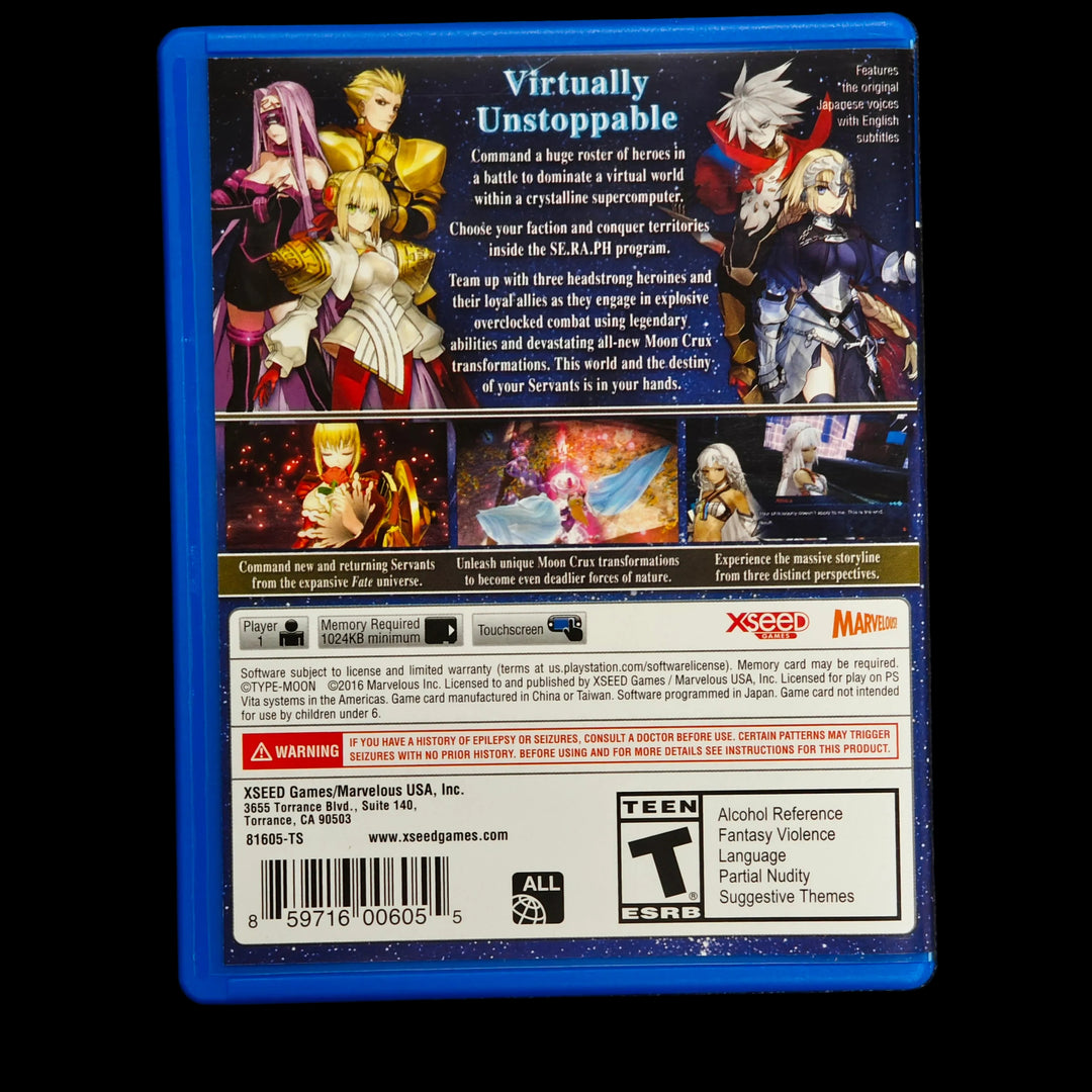 Fate EXTELLA: The Umbral Star Noble Phantasm Edition (GAME CARTRIDGE NOT INCLUDED) PS Vita Playstation - CO62726