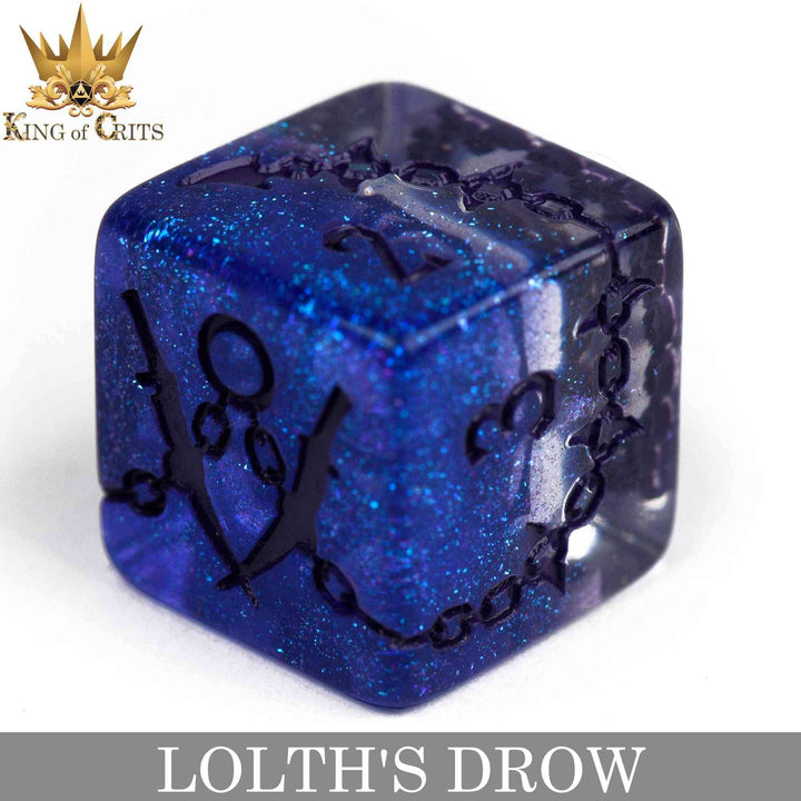 King of Crits Lolth's Drow - 11 Dice Set NE4226