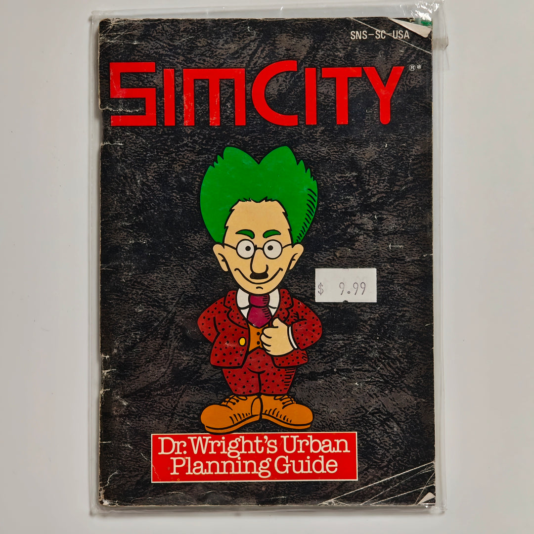 SimCity Dr. Wrights Urban Planning Guide - SNES Super Nintendo Manual ONLY MO62726