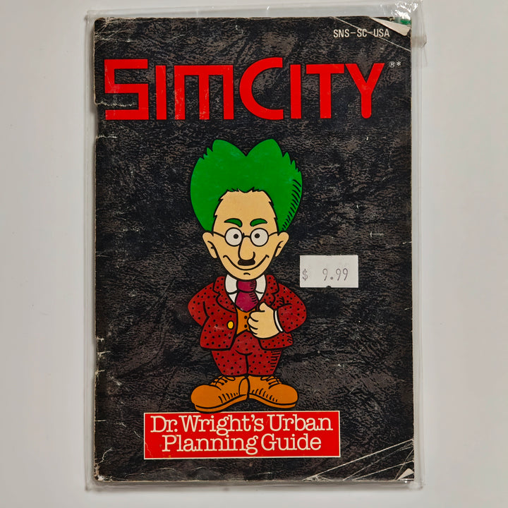 SimCity Dr. Wrights Urban Planning Guide - SNES Super Nintendo Manual ONLY MO62726