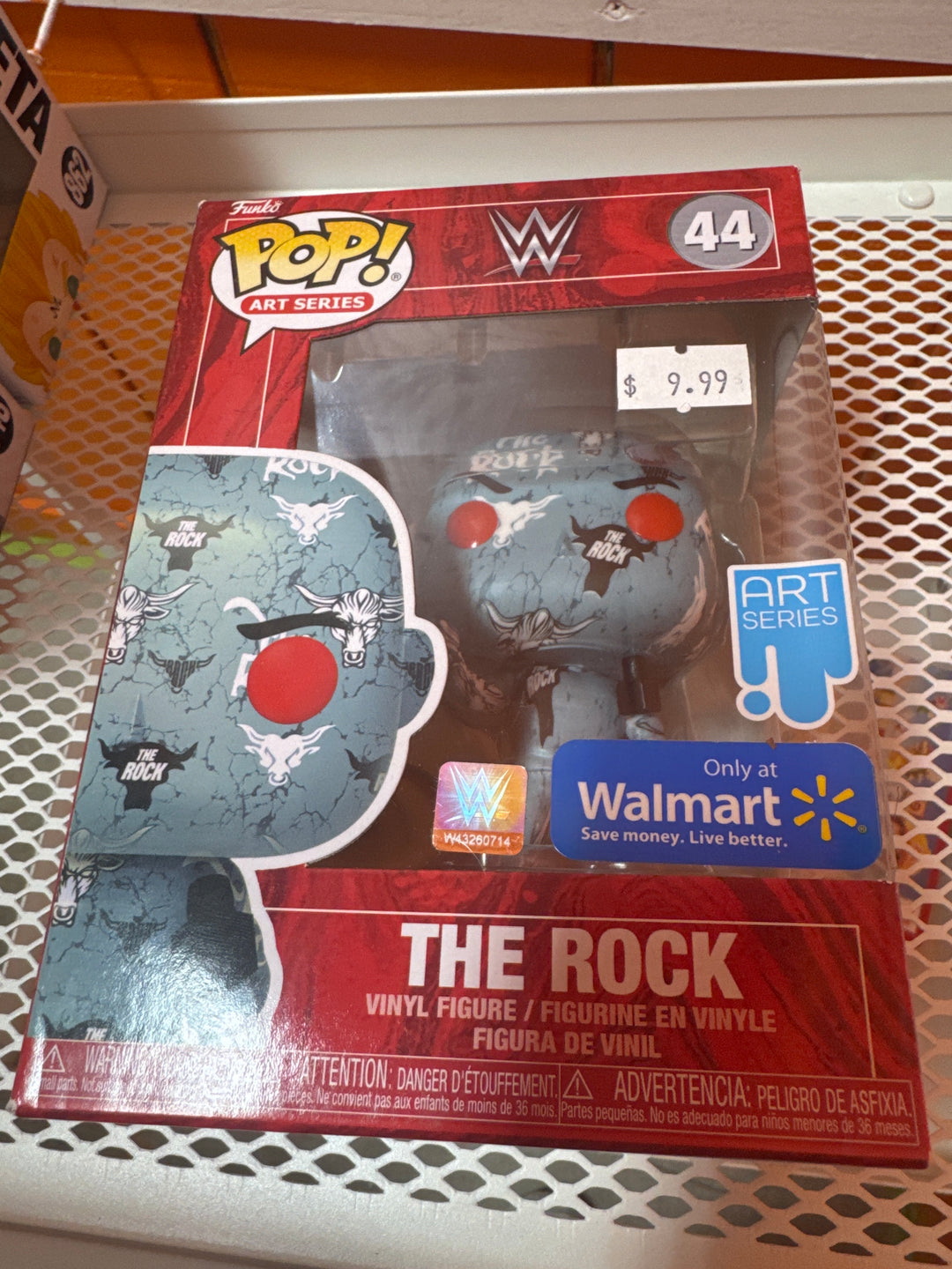 Funko Pop! The Rock (Art Series) Walmart #44 WWE FP4826