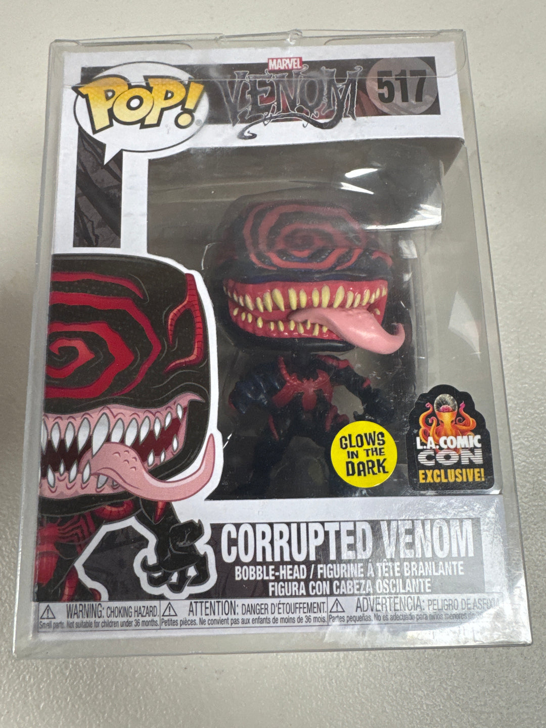 Funko Pop! Corrupted Venom #517 GITD L.A. Comic Con Marvel Venom FP72426