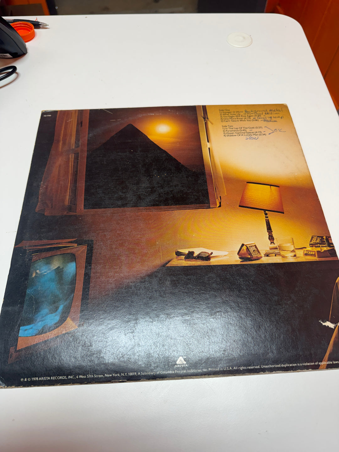 The Alan Parsons Project - Pyramid (VG Condition) Vinyl Record   VR31726
