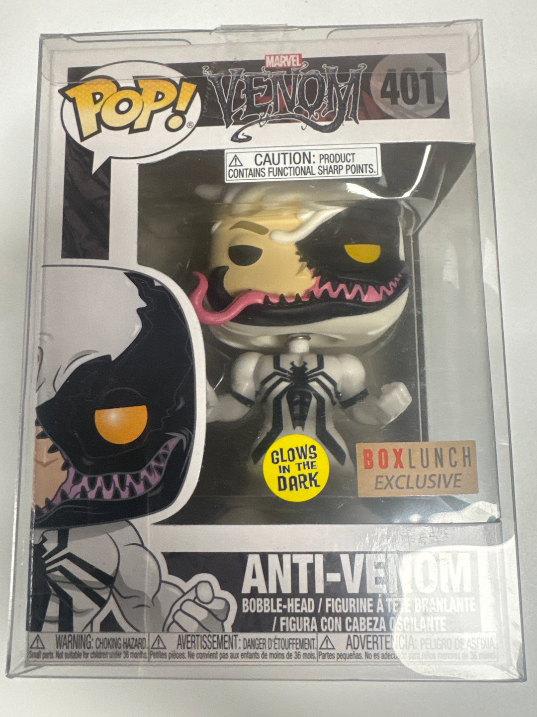 Funko Pop! Anti-Venom GITD Box Lunch #401 Marvel Venom FP73036