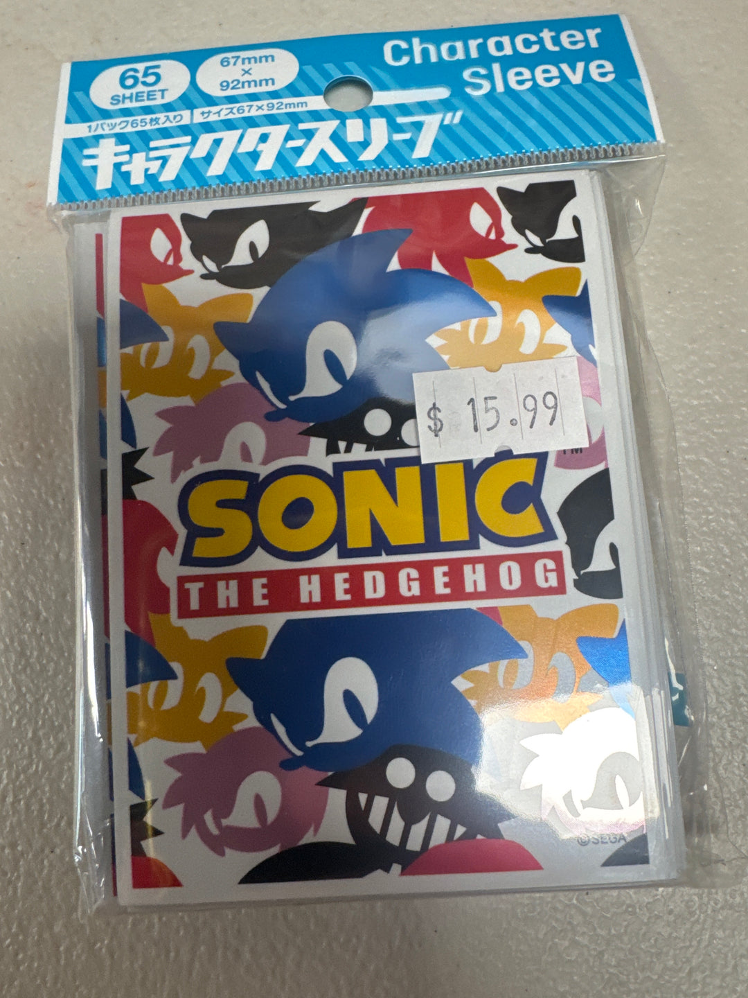 Ensky Card Sleeves (65) Sonic the Hedgehog EN-1622 Sonic the Hedgehog Logo NA81426