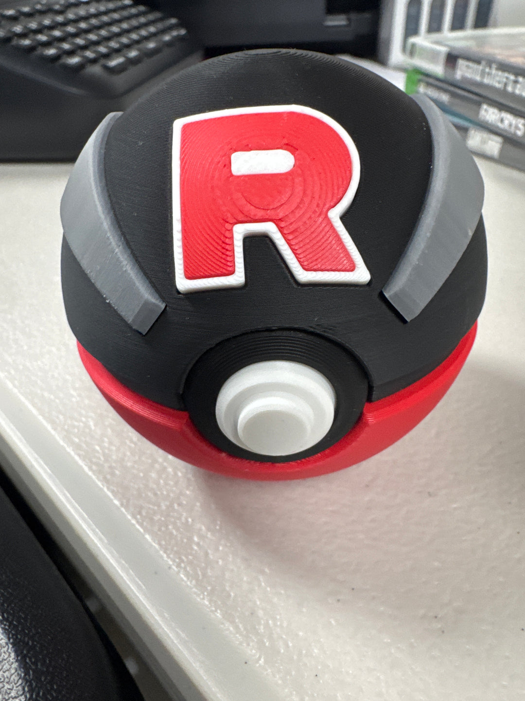3D Printed Team Rocket Great Ball With Clicker