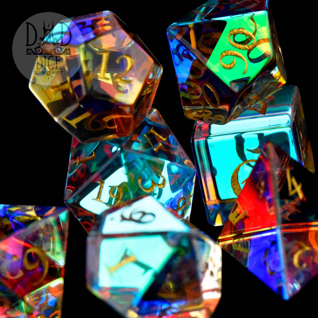 King of Crits Infinity Prism Glass Dice Det (Gift Box) NE4226