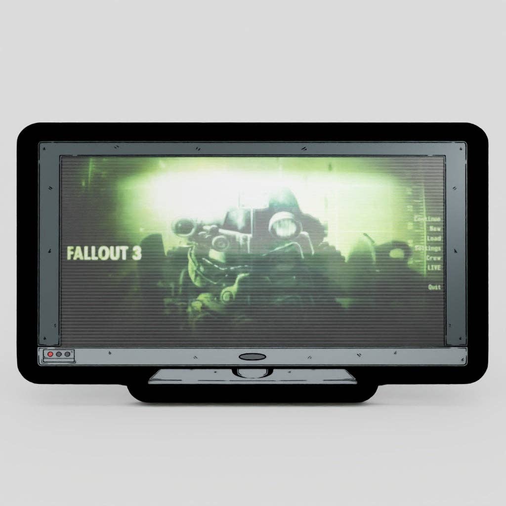 Monitor Lenticular Fallout 3 Enamel Pin NE32726