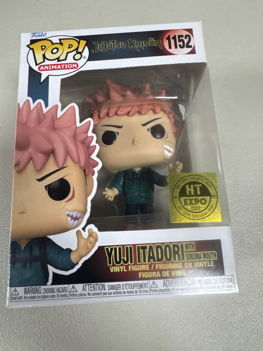Funko Pop! Yuji Itadori with Sukuna Mouth #1152 Jujutsu Kaisen FP82526