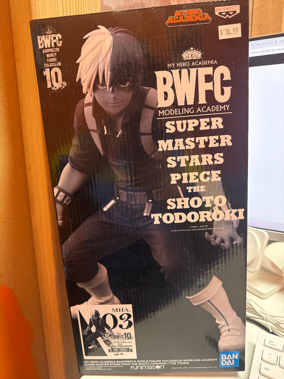 Banpresto My Hero Academia MHA Shoto Todoroki BWFC 10th Super Master Stars Piece The Tones MD42826